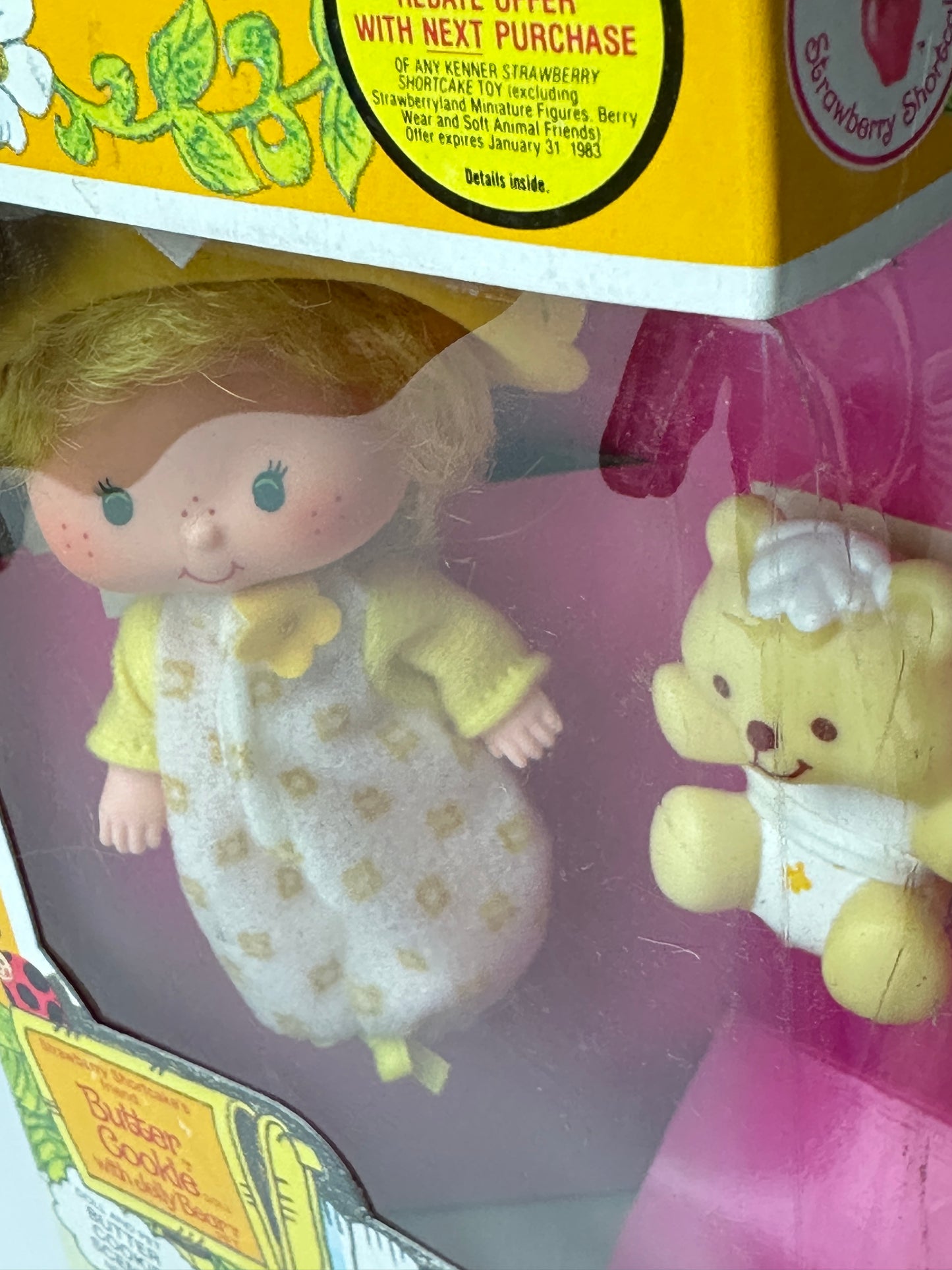 1982 Kenner Strawberry Shortcake Butter Cookie with Jelly Bear Doll NRFB Factory Sealed