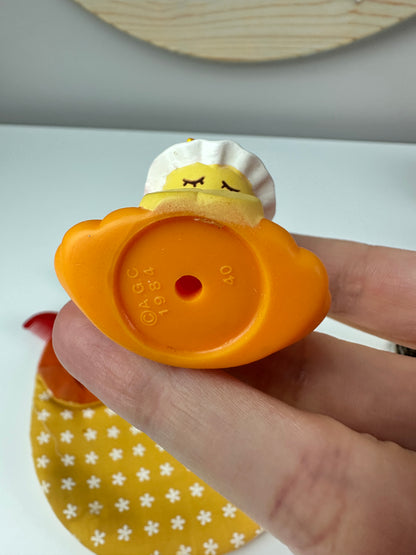 1984 Kenner Strawberry Shortcake Orange Blossom Sweet Sleeper Doll with Sleeping Bag