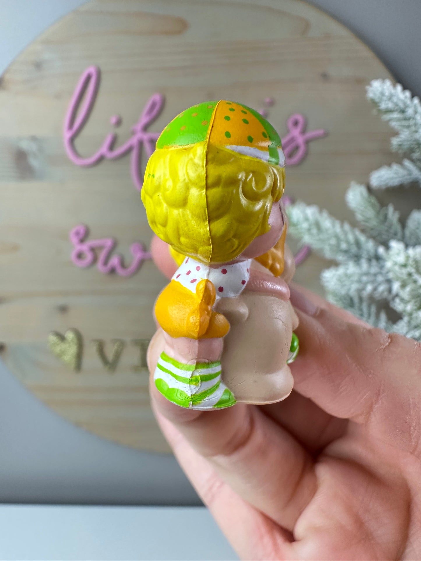 1984 Kenner Strawberry Shortcake Lem and Ada with Sugarwoofer Mini PVC Figure *Berry Vault*