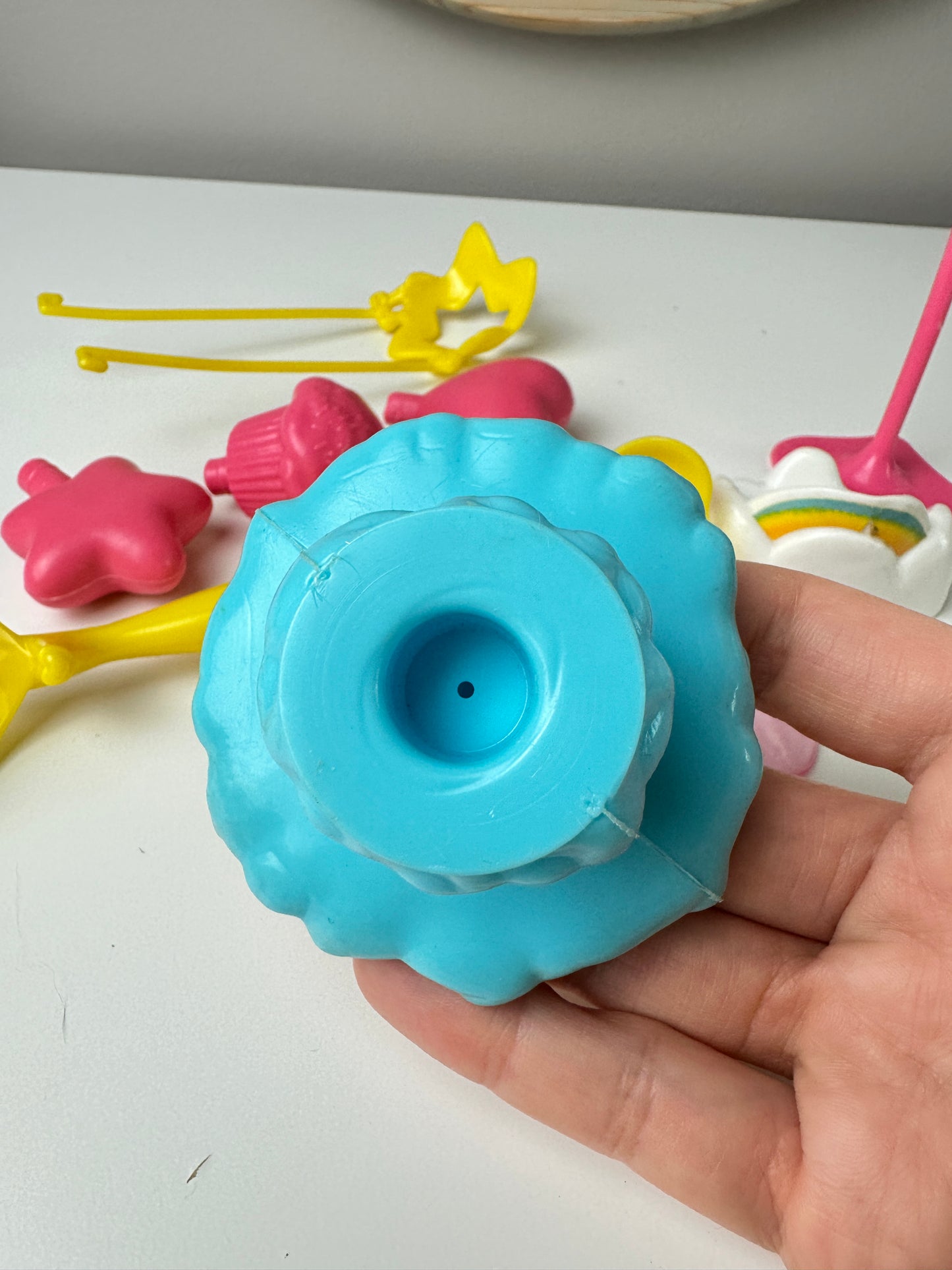 1980s Kenner Care Bears Cloud Mobile Car & Care A Lot Playset Pieces