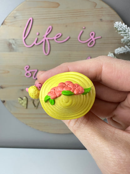 1984 Kenner Strawberry Shortcake Peach Blush with Melonie Belle with a Fan Mini PVC Figure *Berry Vault*