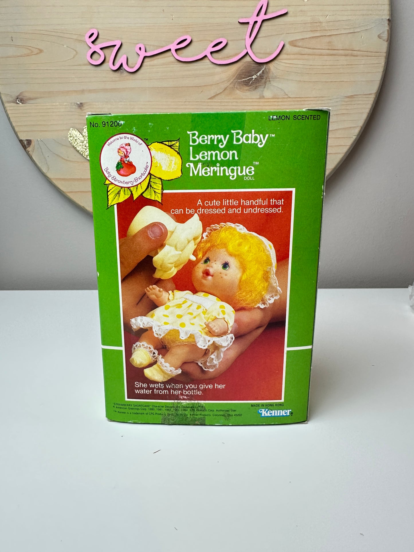 1984 Kenner Strawberry Shortcake Lemon Meringue Berry Baby MIB