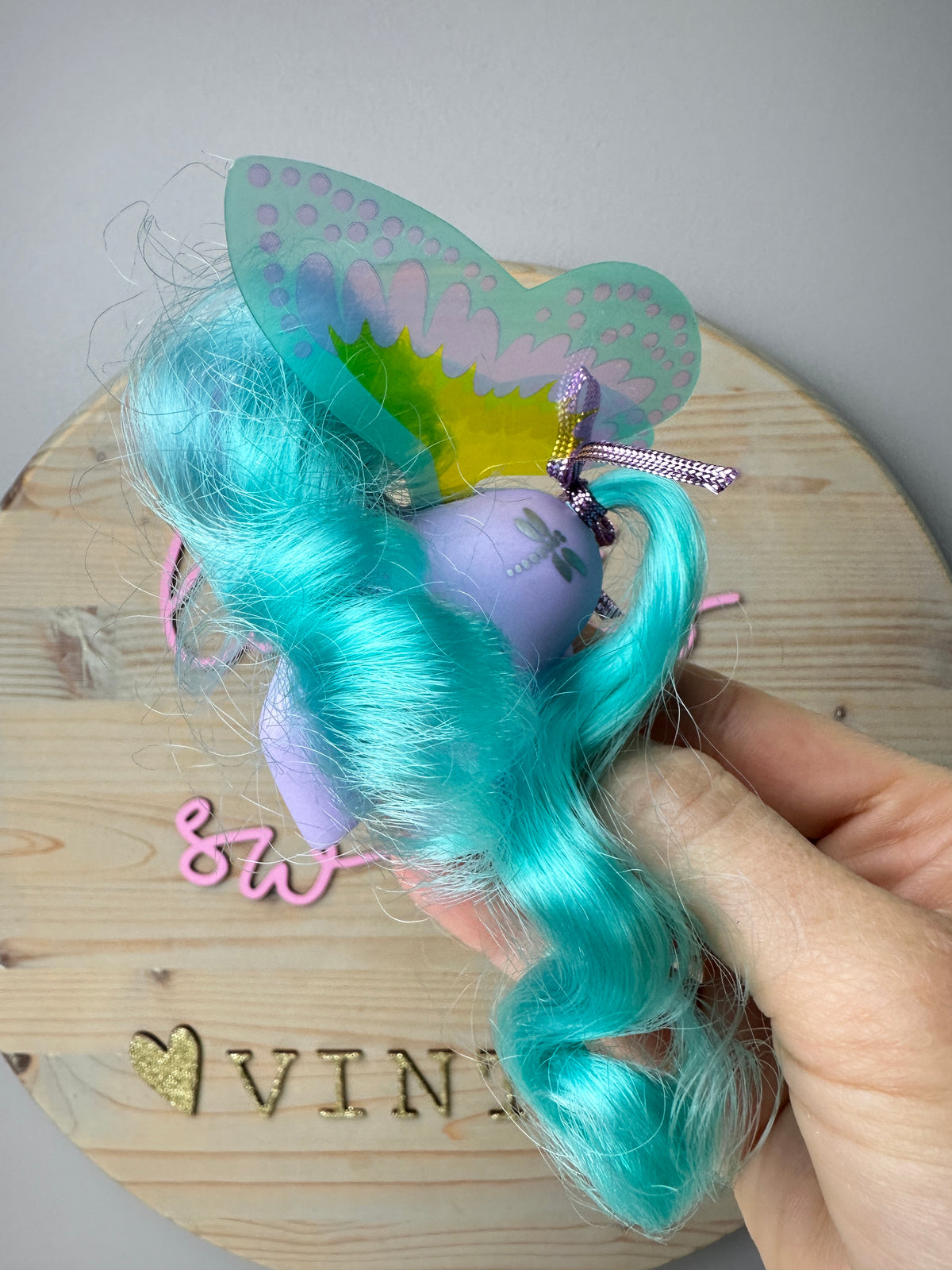 1980s Hasbro My Little Pony High Flyer Summerwing Pony with Ribbon