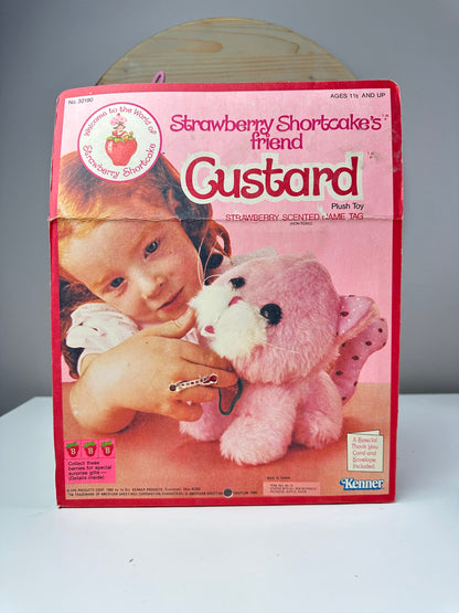 1980 Kenner Strawberry Shortcake Custard Plush MIB NRFB