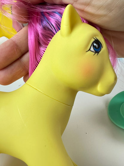 1980s Hasbro My Little Pony Big Brother Tex with Accessories