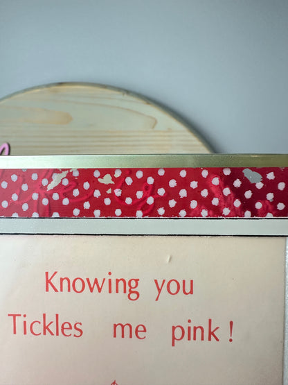 1980s Designer's Collection Strawberry Shortcake Glass Decorative Picture Frame