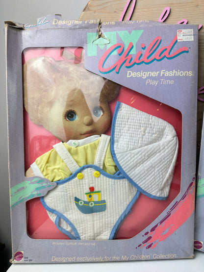 1980s Mattel My Child Doll Outfits NRFB [Lot of 2]