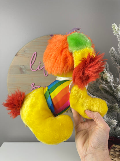 1983 Mattel Rainbow Brite Puppy Brite Plush Dog