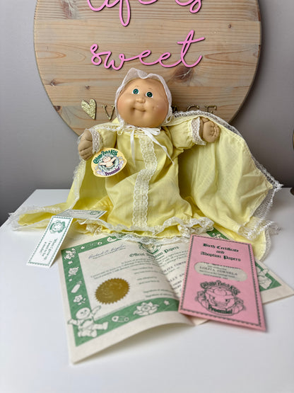 1980s Coleco Cabbage Patch Preemie Girl & Paperwork [Lolita Cornelia]