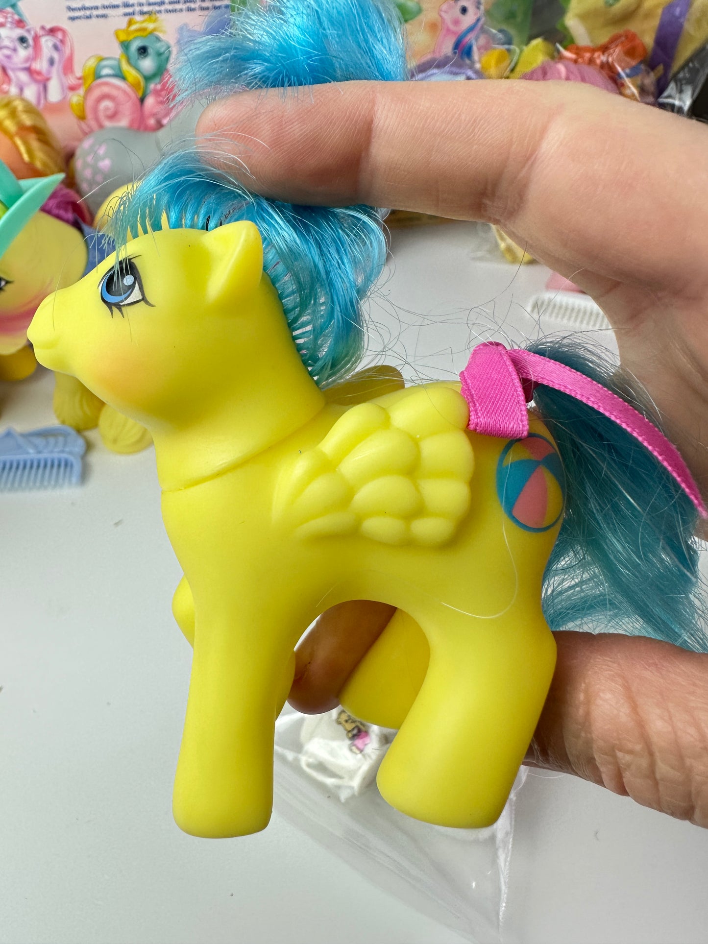 1980s Hasbro My Little Pony First Tooth Bouncy with Accessories