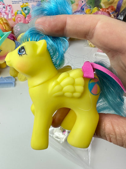 1980s Hasbro My Little Pony First Tooth Bouncy with Accessories