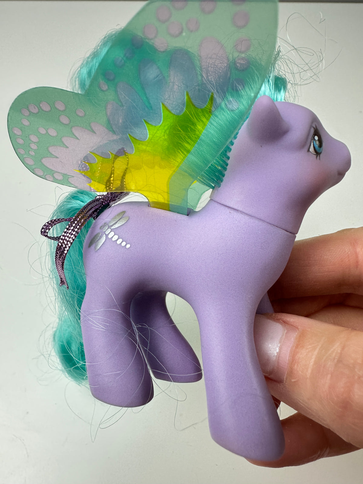 1980s Hasbro My Little Pony High Flyer Summerwing Pony with Ribbon