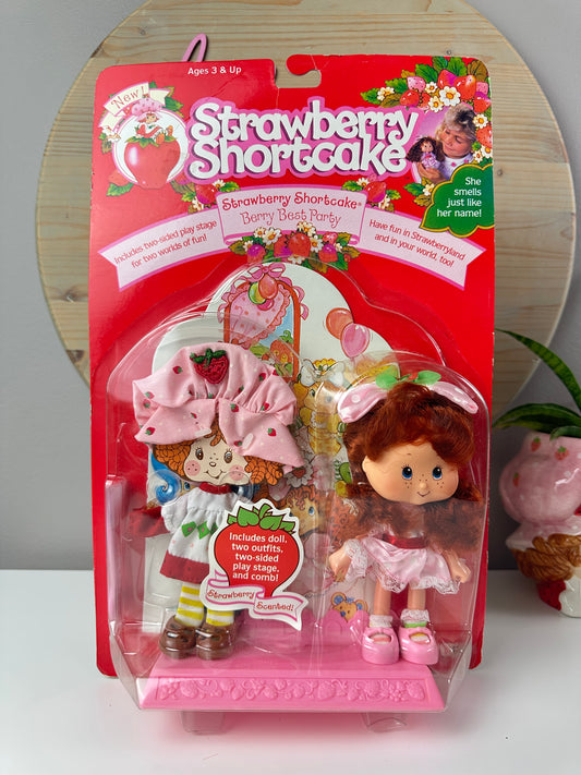 1991 THQ Strawberry Shortcake Berry Best Party Doll MOC
