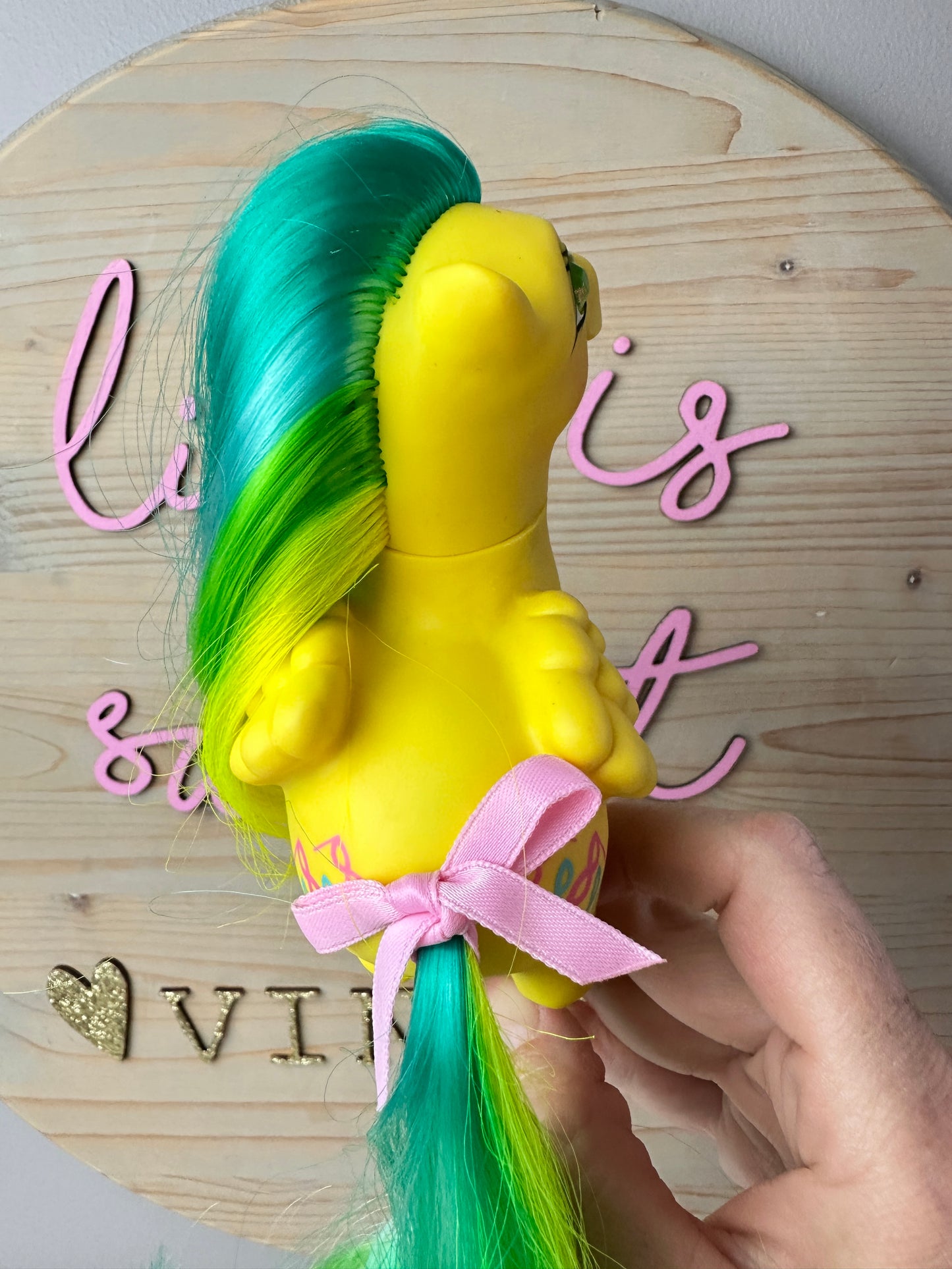 1980s Hasbro My Little Pony Twinkle Eye Masquerade with Ribbon