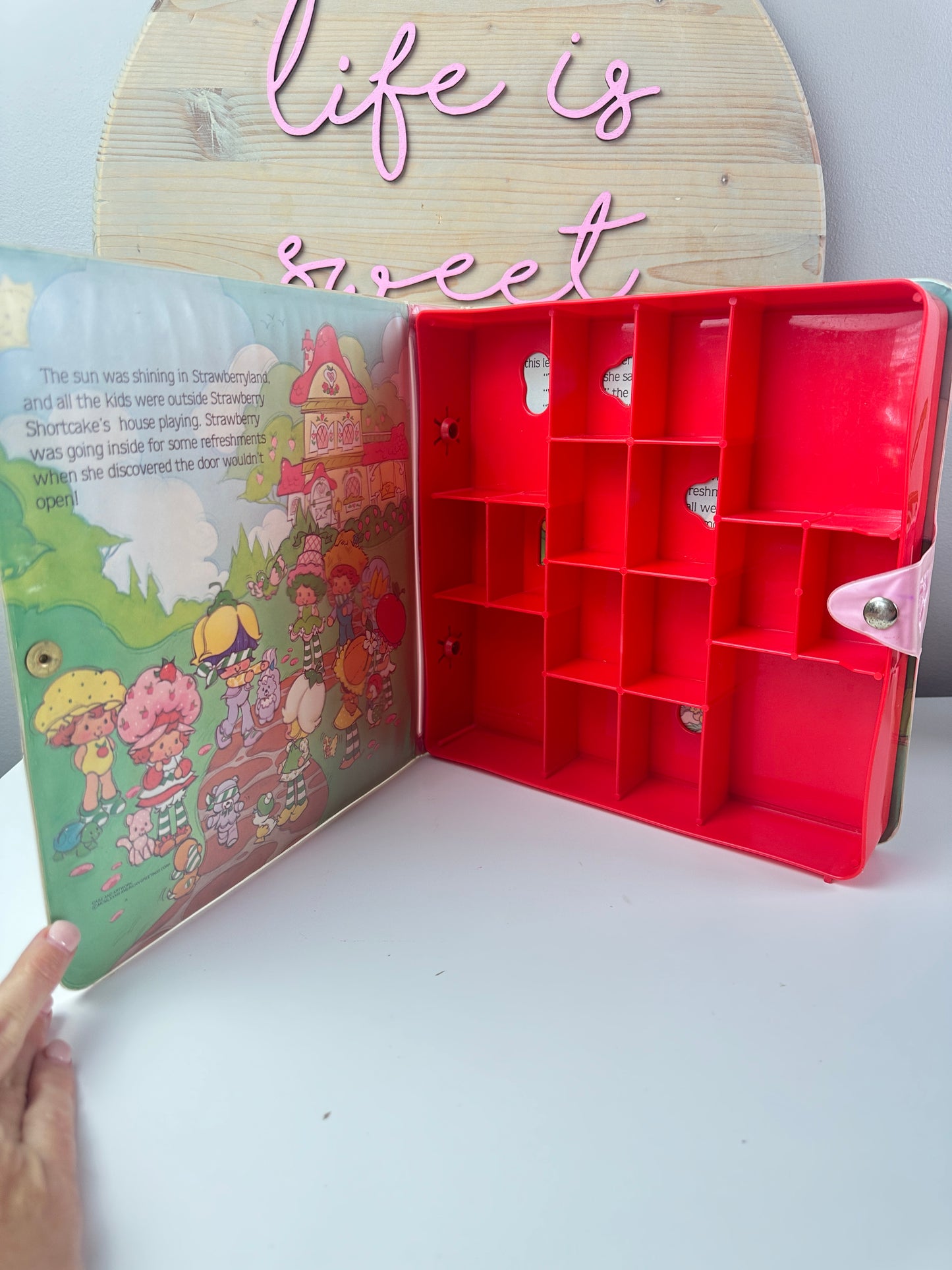 1984 Kenner Strawberry Shortcake Storybook Carrying Case