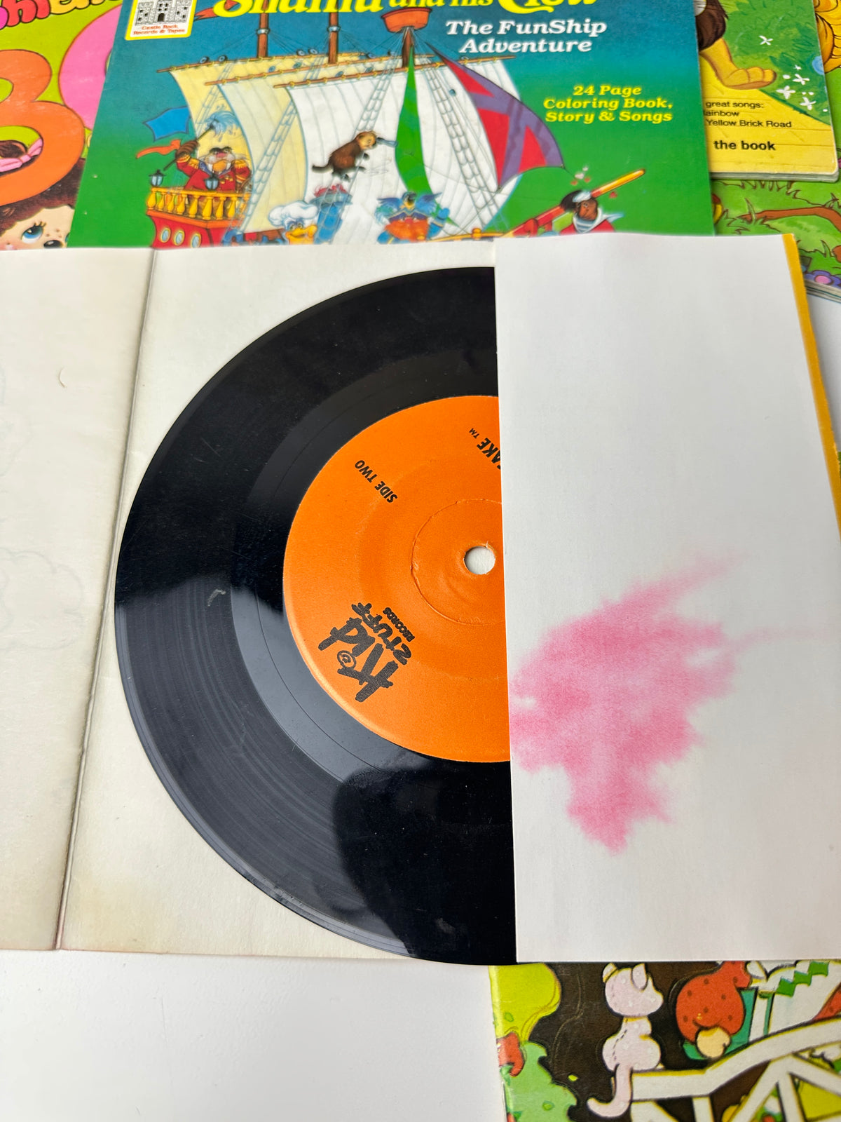 1980s Cartoon Books - Strawberry Shortcake, Rainbow Brite, Shamu, Monchhichi & More (Records Included)