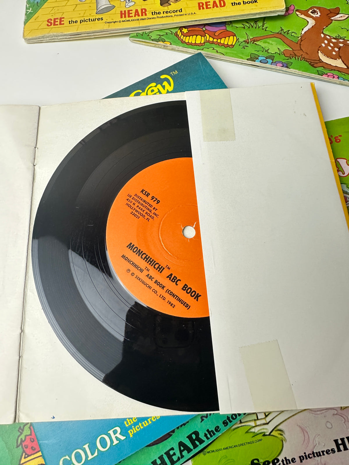 1980s Cartoon Books - Strawberry Shortcake, Rainbow Brite, Shamu, Monchhichi & More (Records Included)