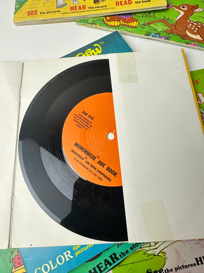 1980s Cartoon Books - Strawberry Shortcake, Rainbow Brite, Shamu, Monchhichi & More (Records Included)