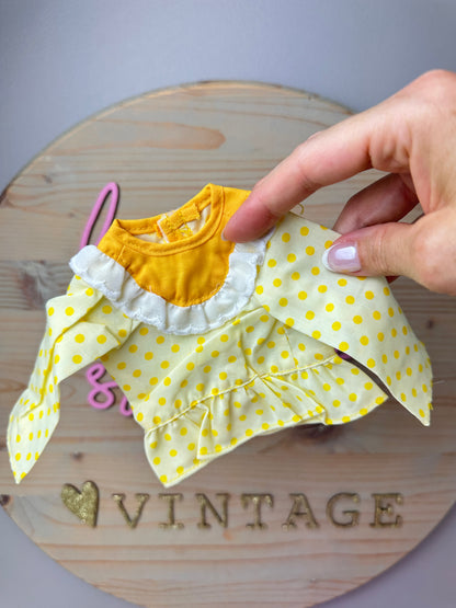 1980s Kenner Strawberry Shortcake Lemon Meringue Ragdoll Dress [Unused Old Stock]
