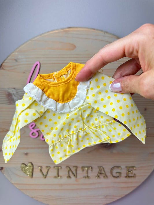 1980s Kenner Strawberry Shortcake Lemon Meringue Ragdoll Dress [Unused Old Stock]
