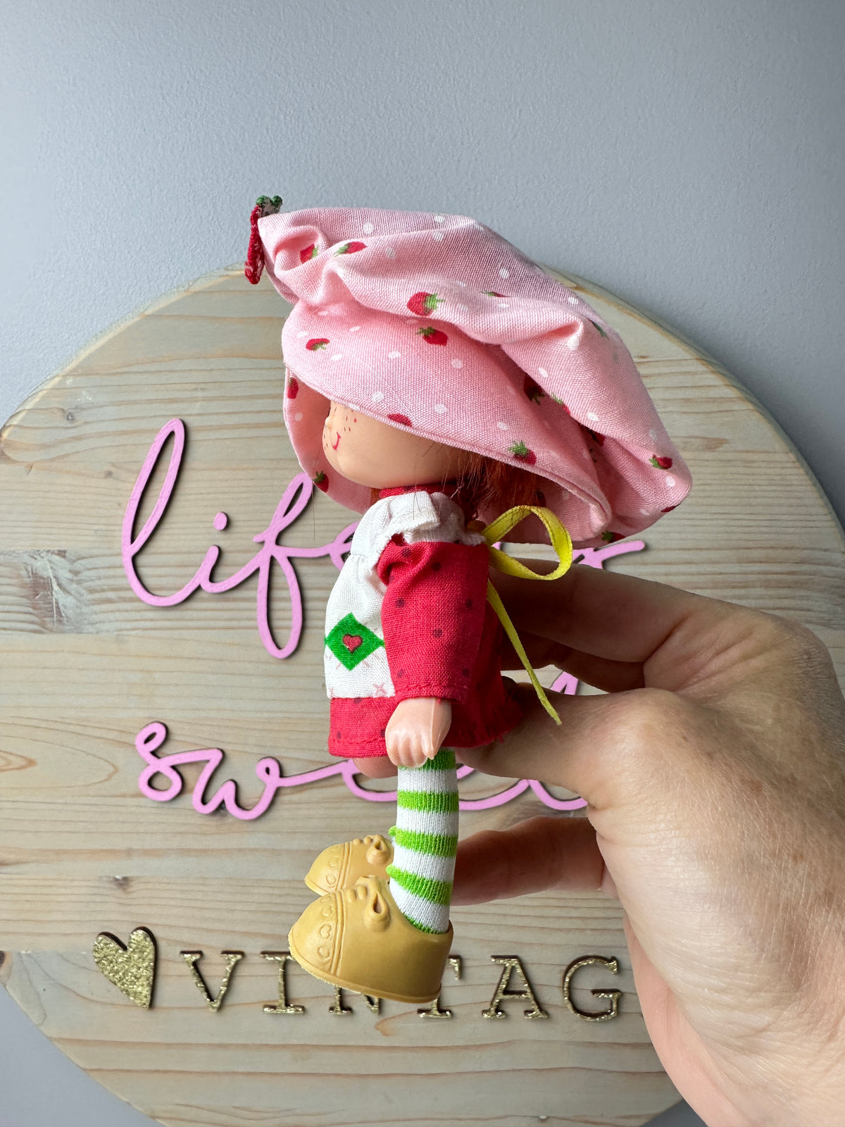 1982 Kenner Strawberry Shortcake with Custard Doll [Unmarked Body]