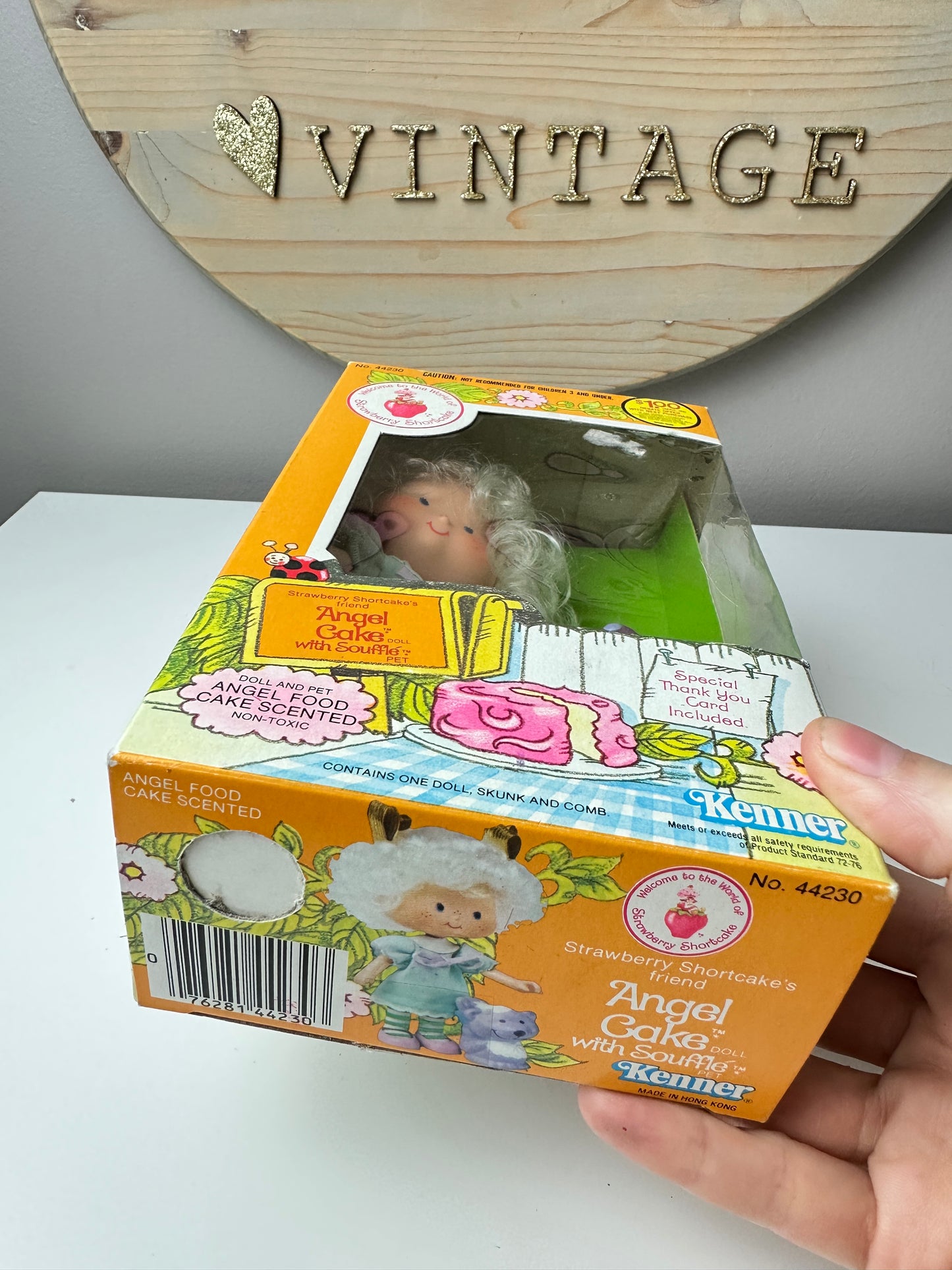 1982 Kenner Strawberry Shortcake Angel Cake with Souffle Doll MIB