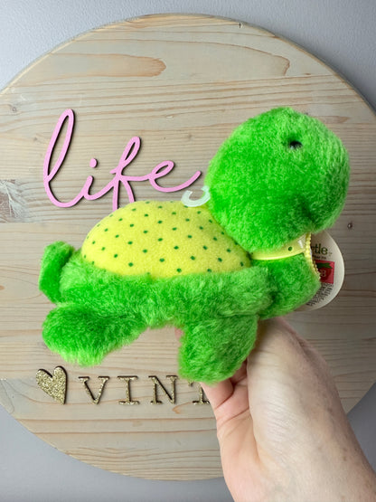 1982 Kenner Strawberry Shortcake Tea Time Turtle Plush with Tag *Berry Vault*