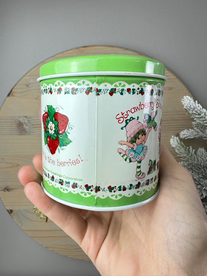 1980s Strawberry Shortcake Green Tin