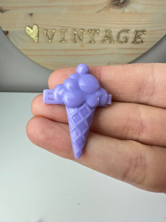 1987 Hasbro G1 My Little Pony Sundae Best Hair Clip Accessory [Banana Surprise]
