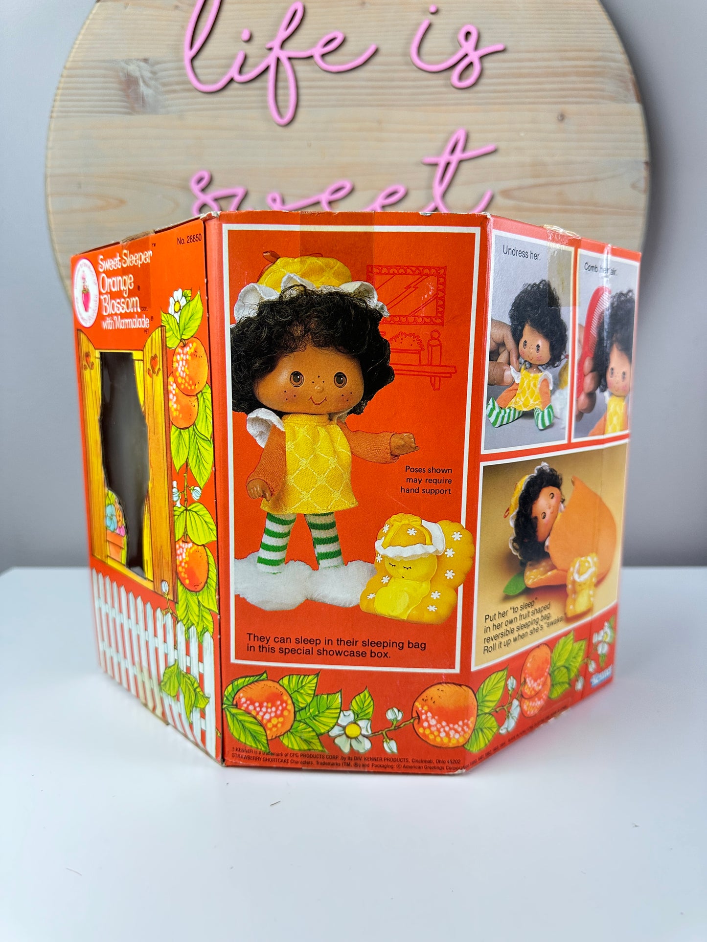 1984 Kenner Strawberry Shortcake Orange Blossom Sweet Sleeper Doll NRFB