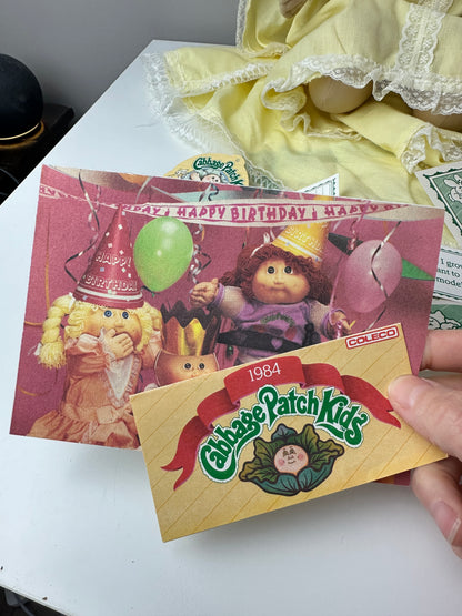 1980s Coleco Cabbage Patch Boy with Pacifier & Paperwork [Louis Dean]