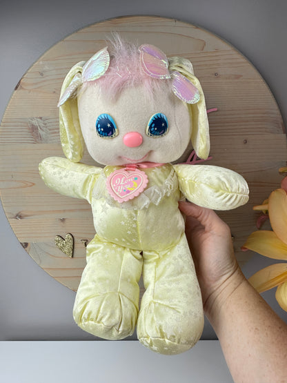 1989 Mattel PJ Sparkles Yellow Bunny