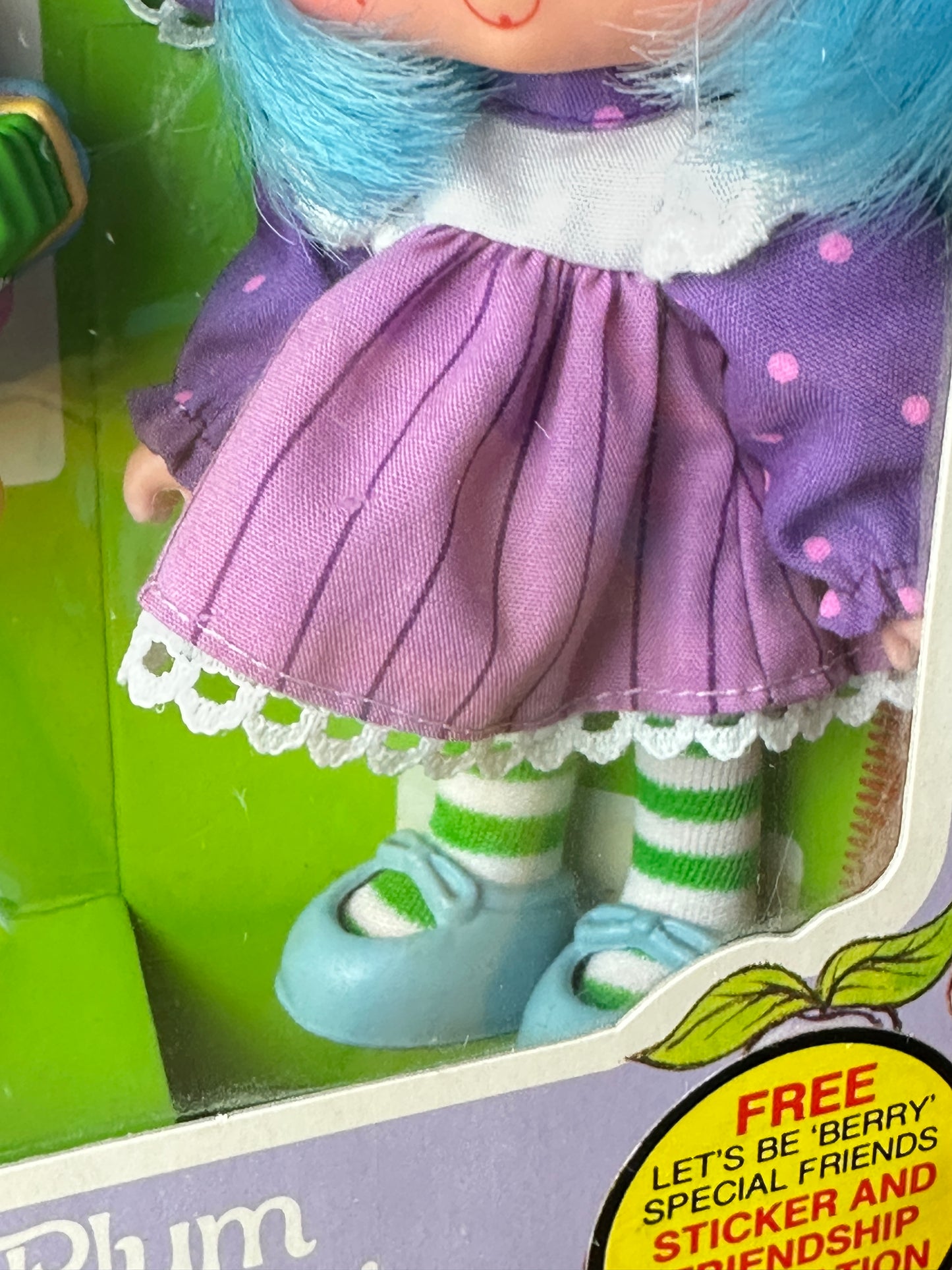 1984 Kenner Strawberry Shortcake Plum Puddin' with Elderberry Owl Party Pleaser Doll NRFB
