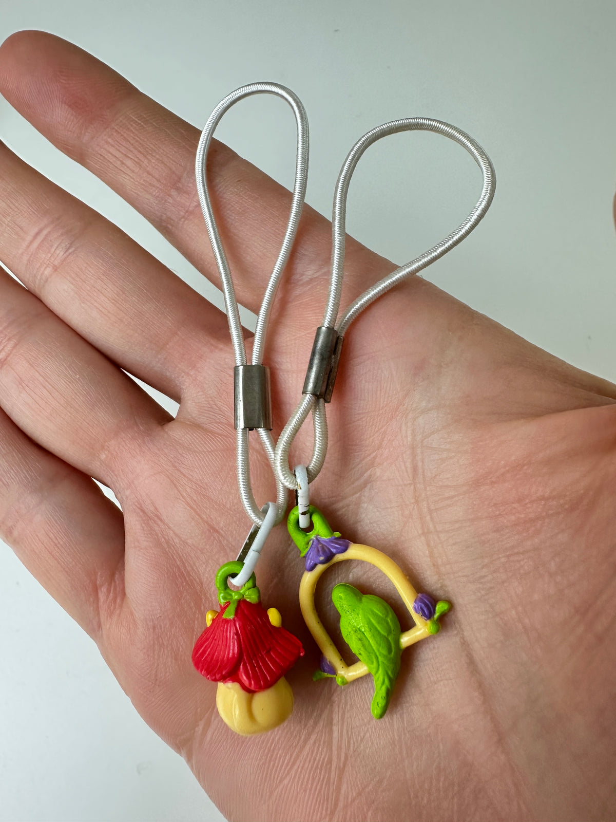 1980s Hasbro Charmkins Poppy & Crocus with Elastics