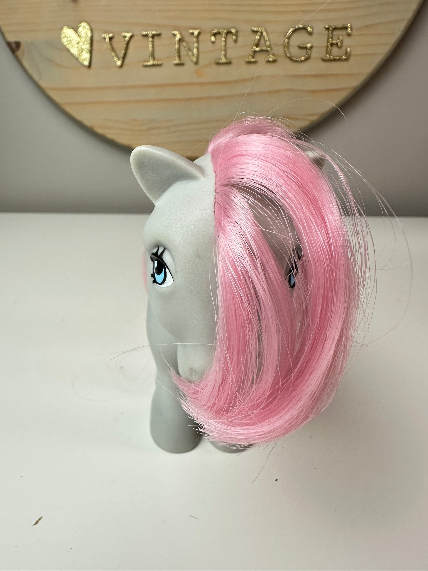 1980s Hasbro My Little Pony Concave Foot Snuzzle