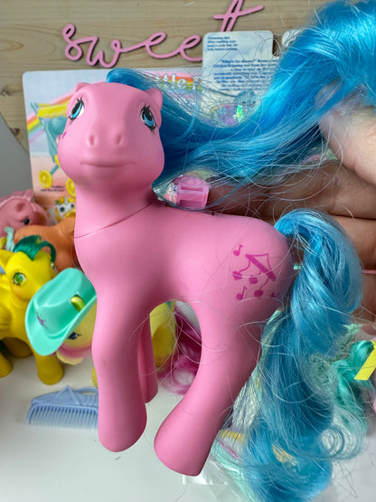 1980s Hasbro My Little Pony Flutter Pony Wingsong with One Wing