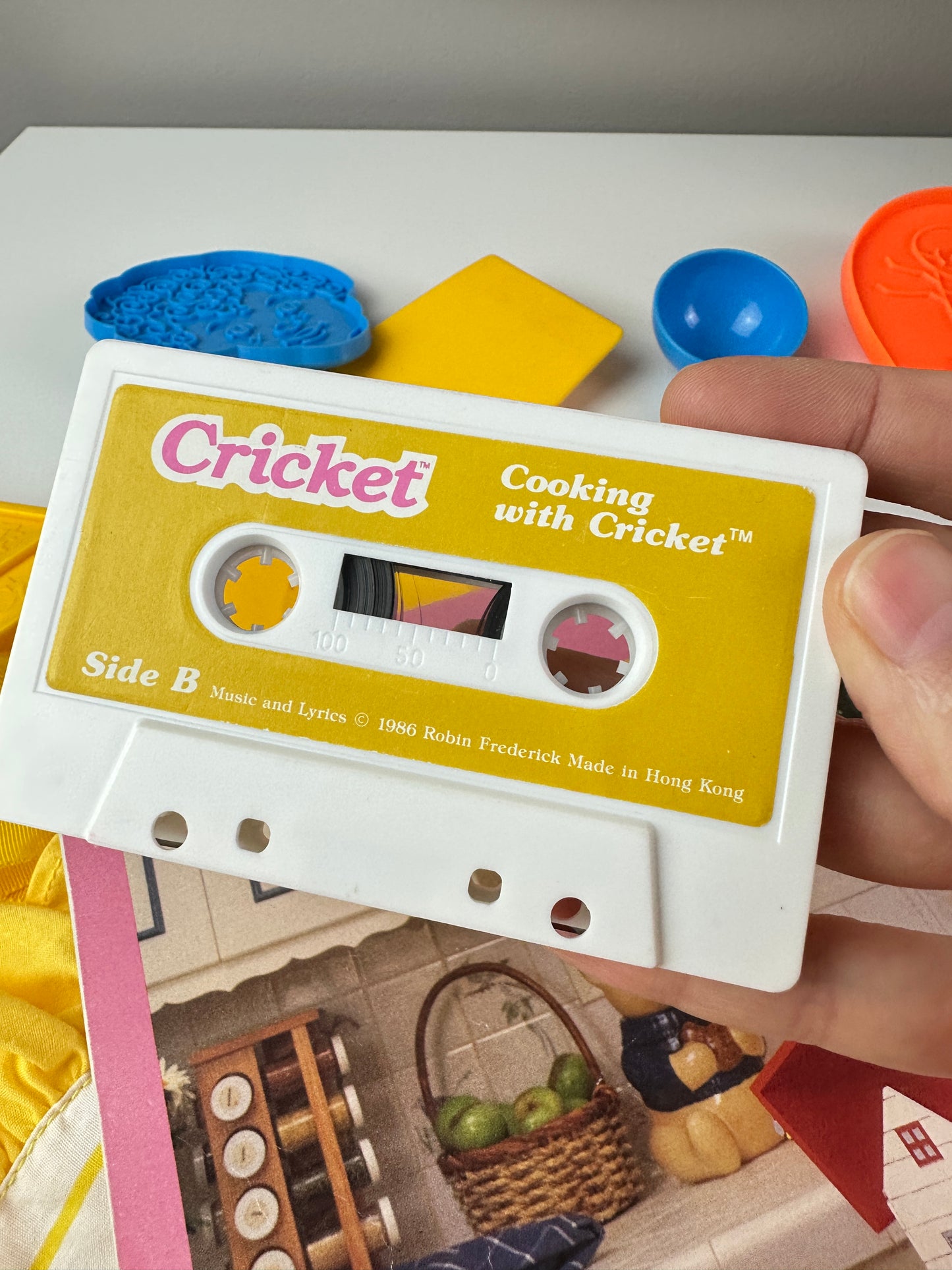 1980s Playmates Cooking with Cricket Playset with Book + Tape