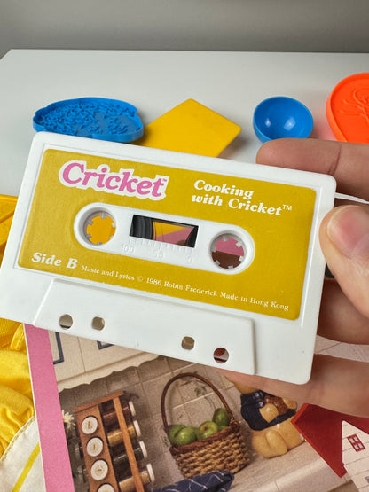 1980s Playmates Cooking with Cricket Playset with Book + Tape