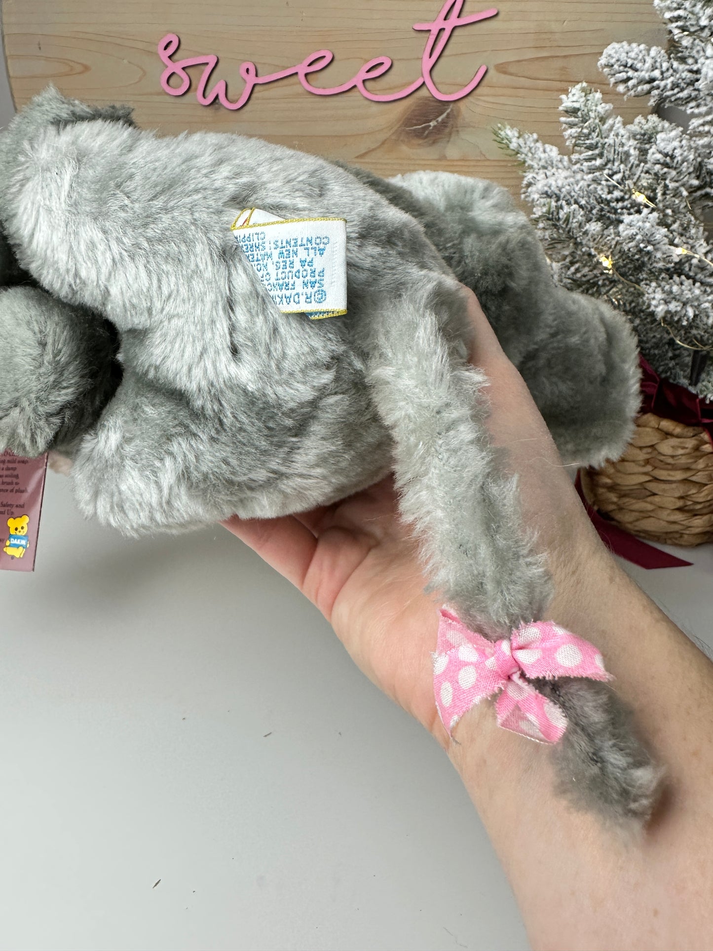 1983 Dakin City Mouse & Country Mouse Hugging Plush Set with Tags