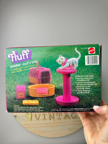 1982 Barbie Doll Pet Fluff Kitten MIB