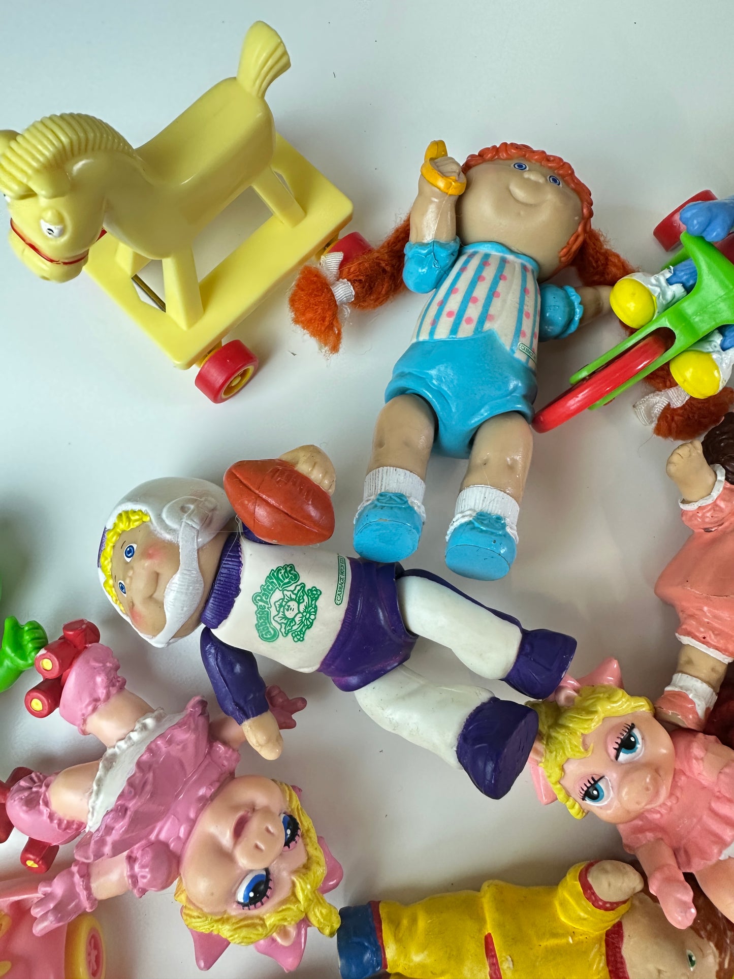 1980s Cabbage Patch Poseable, Eraser, and McD's Toy Lot