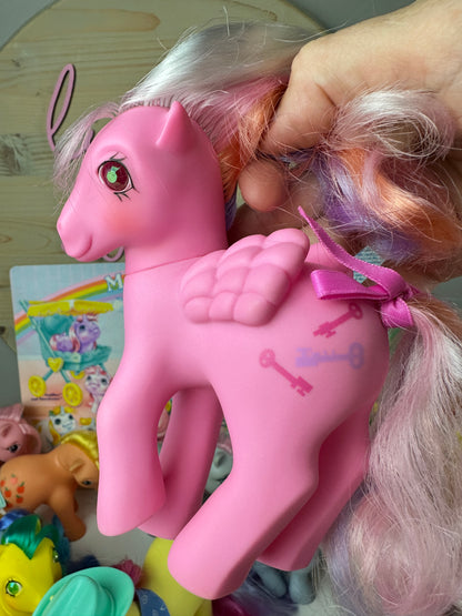 1980s Hasbro My Little Pony Twinkle Eye Locket with Accessories