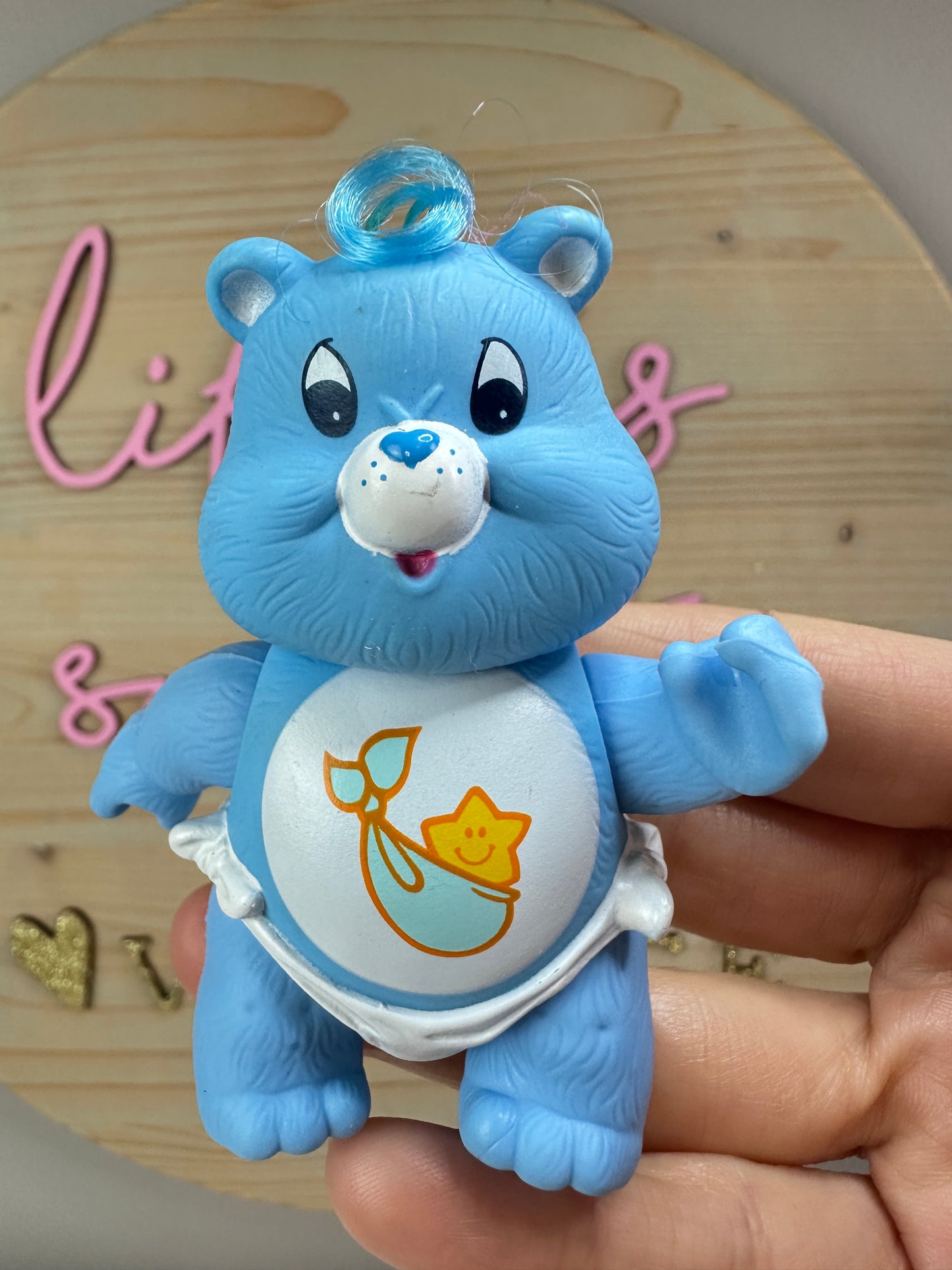 1980s Kenner Care Bear Baby Tugs Bear Poseable