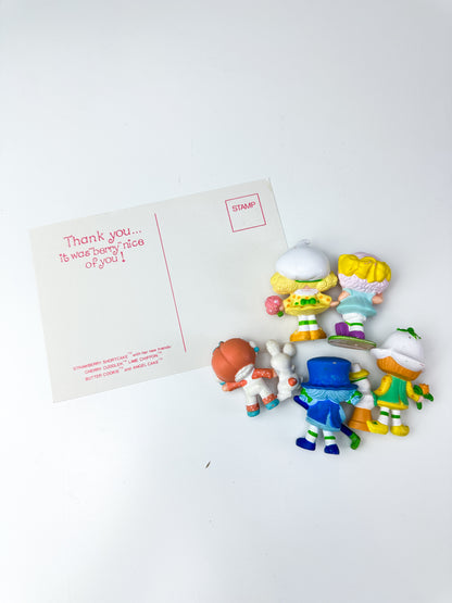 1980s Kenner Strawberry Shortcake Miniature Mini PVC Figures Starter Lot #4