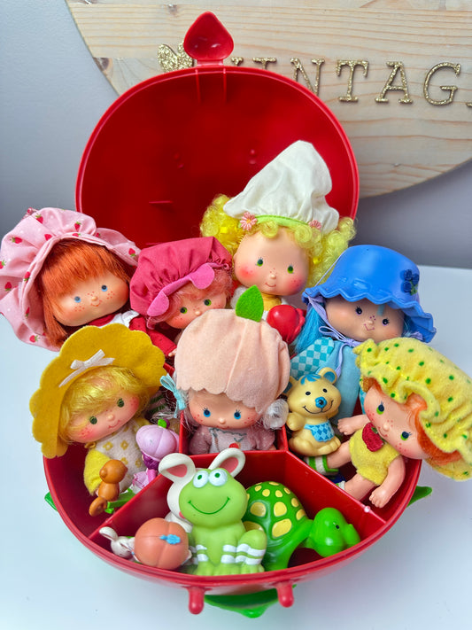 1980s Kenner Strawberry Shortcake Lot of Played With Dolls, Pets, & Minis