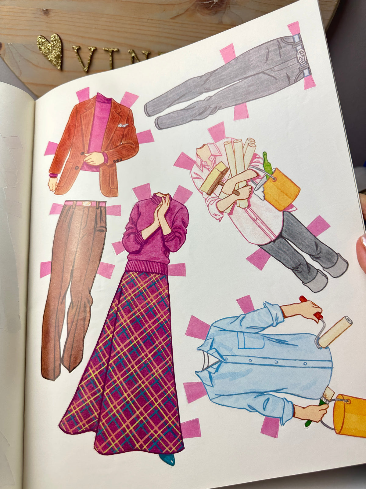 1990 Bride and Groom Paperdoll Book Unused