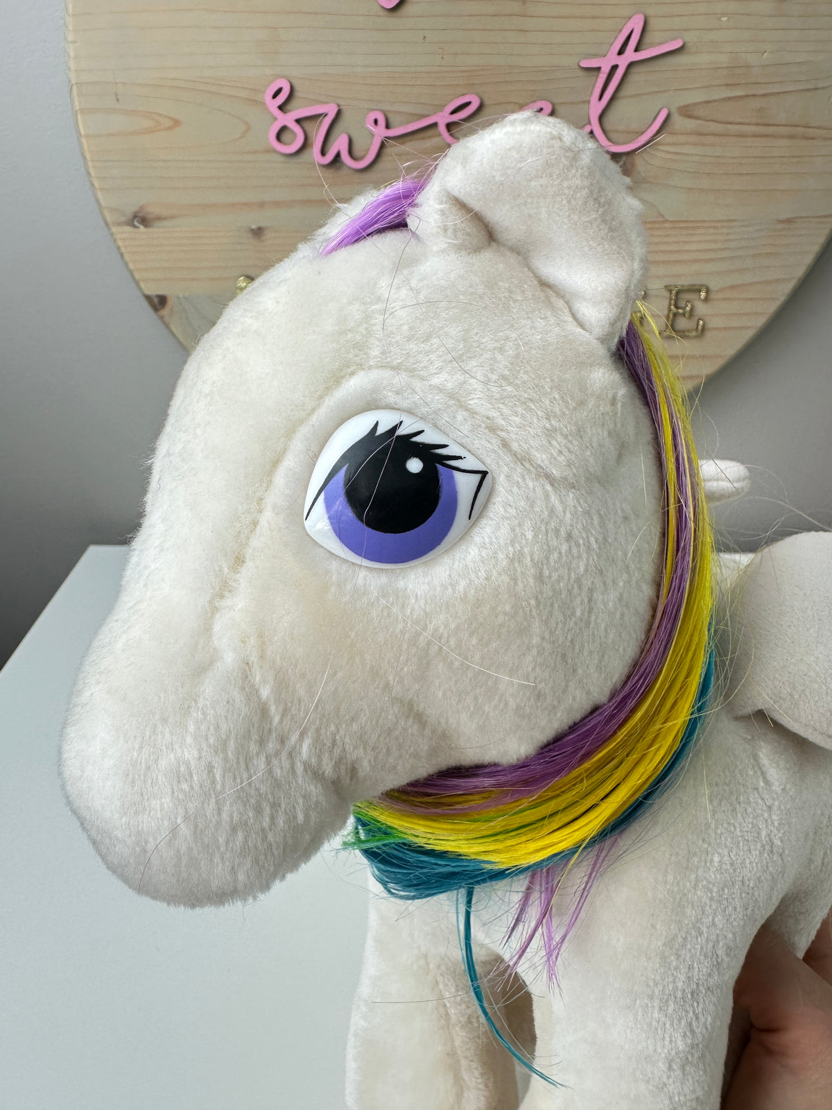 1980s Hasbro Softies G1 My Little Pony Plush Starshine Pegasus
