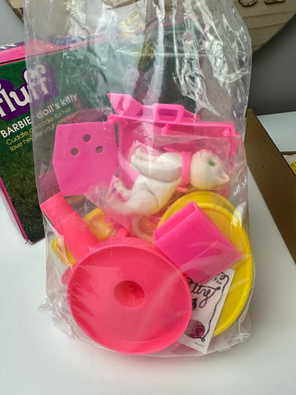1982 Barbie Doll Pet Fluff Kitten MIB