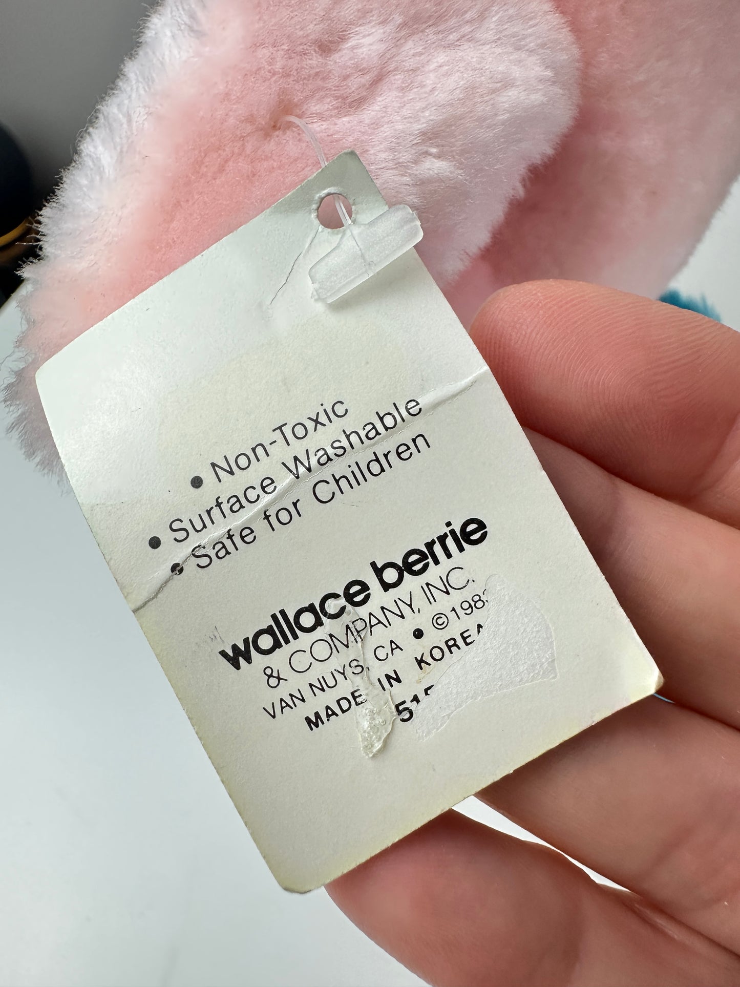 1983 Peyo Wallace Berrie Easter Smurfette Plush Unused