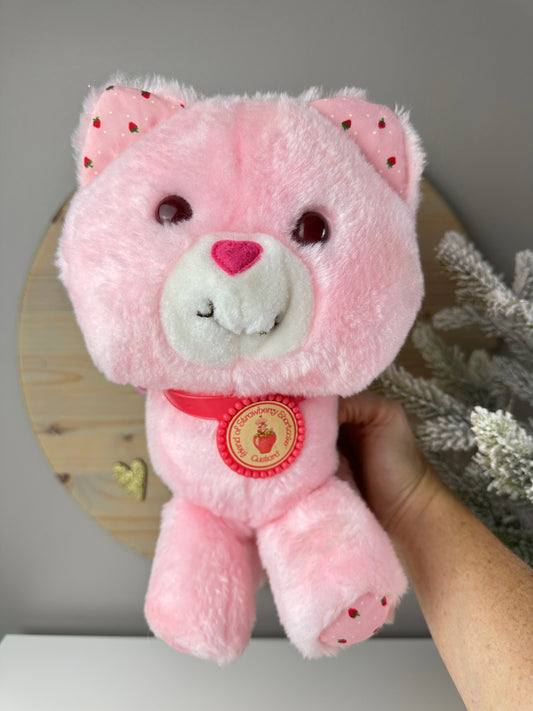 1984 Kenner Strawberry Shortcake Large Plush Custard *Berry Vault*